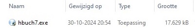 Installatiebestand hbuch7.exe Installatiebestand hbuch7.exe