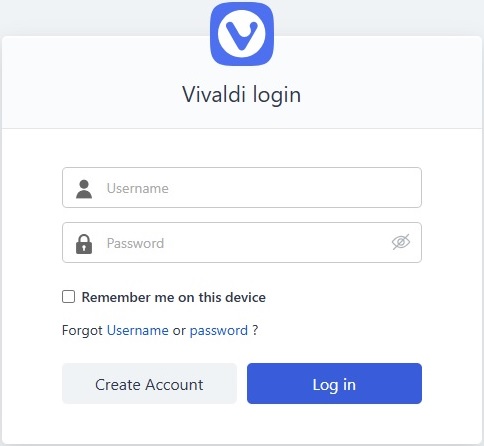 Vivaldi login Vivaldi login