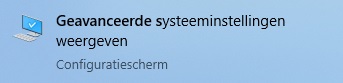 Geavanceerde systeeminstellingen